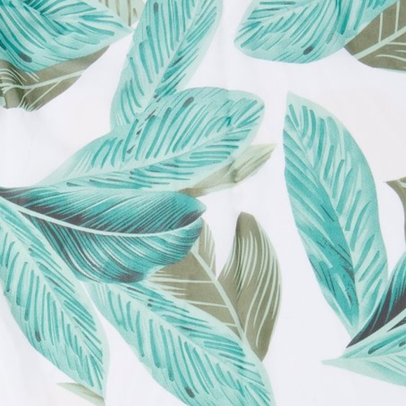 Green & Cream Leaves Kimono - Picture 3 of 5